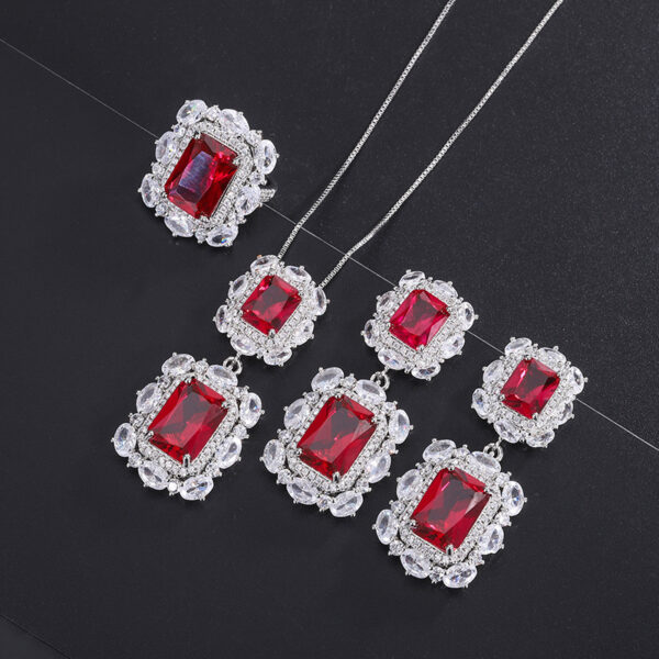 S925 Silver Needle Simulation Jewelry Accessories Set - Image 6