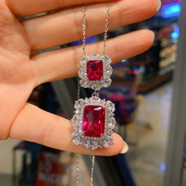 S925 Silver Needle Simulation Jewelry Accessories Set - Image 4