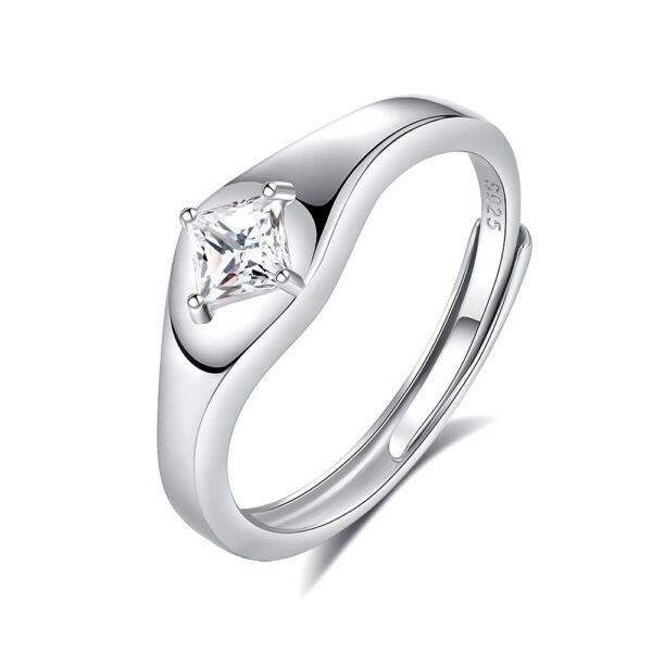 Original Design High Sense S925 Silver Couple Ring - Image 8